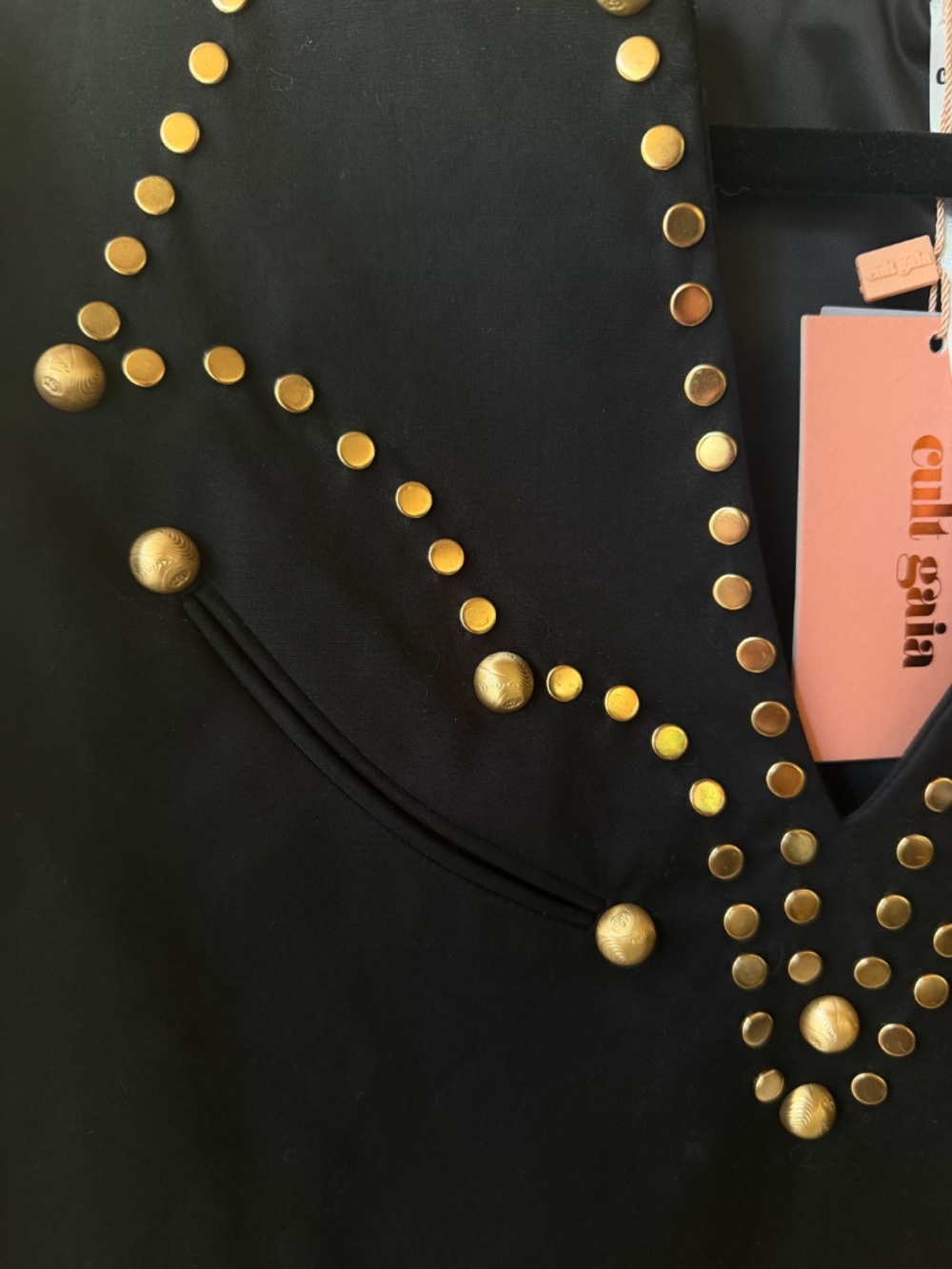 RARE find! Cult Gaia Janessa Studded Top New With Tags! Size Medium - Picture 6 of 10